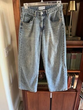 SONG Light Wash Wide Leg Jeans for Women